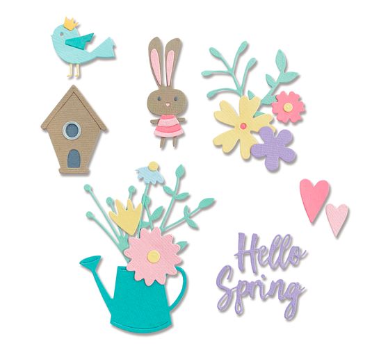 Sizzix Thinlits punching template "Hello Spring"