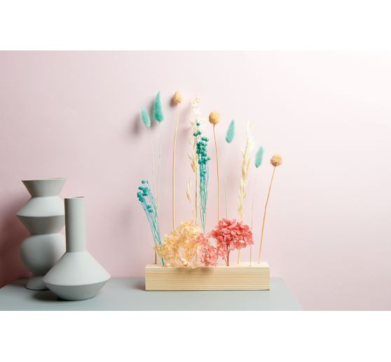 Rico Design Holzständer für Trockenblumen, 21 x 4 x 5 cm