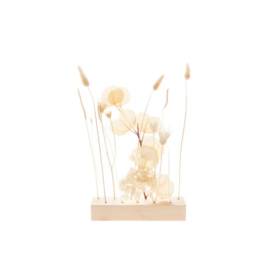 Rico Design Holzständer für Trockenblumen, 21 x 4 x 5 cm