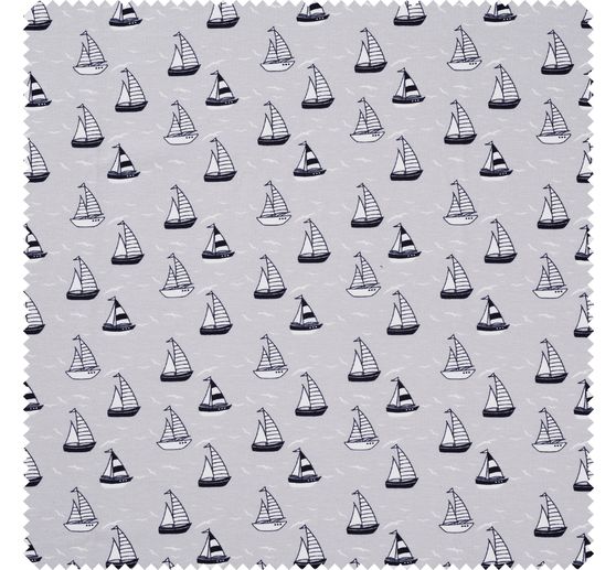 Jersey fabric "Sailing ships"