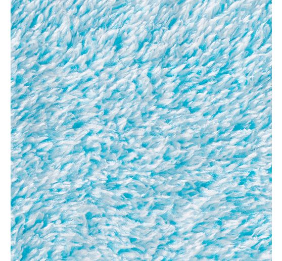 Fleece-Stoff "Plüsch Hellblau"