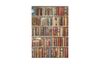 Motif straw silk backgrounds "Vintage Library", DIN A6