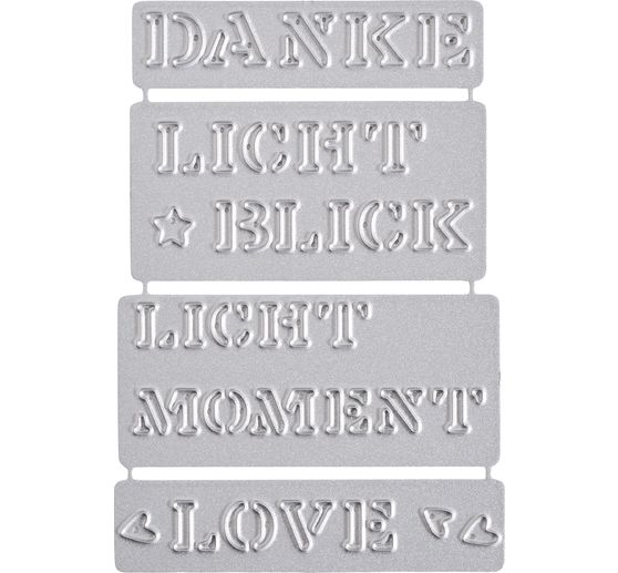 Punching template "Lettering decors" for Marinas Licht