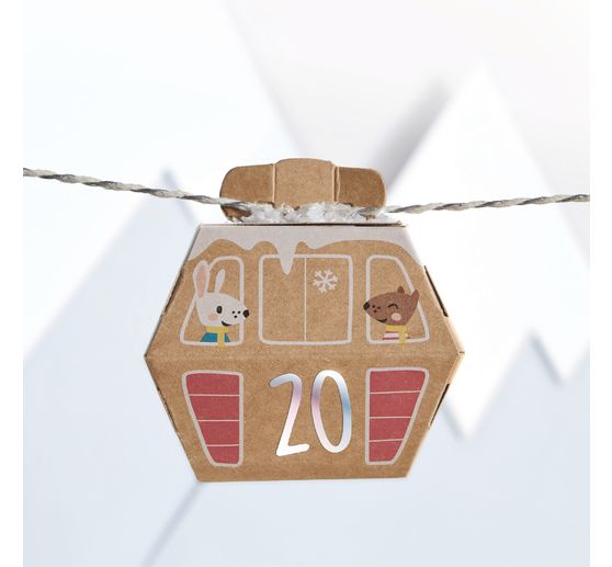 Advent calendar set "Snow Village"