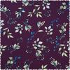 Baumwoll-Stoff "Brilliant" Zweige-Aubergine