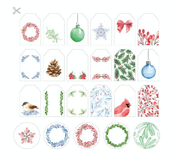 Scrapbook block "XMAS Berries"