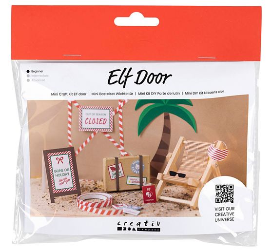 Mini Craft kit elf door "On vacation"