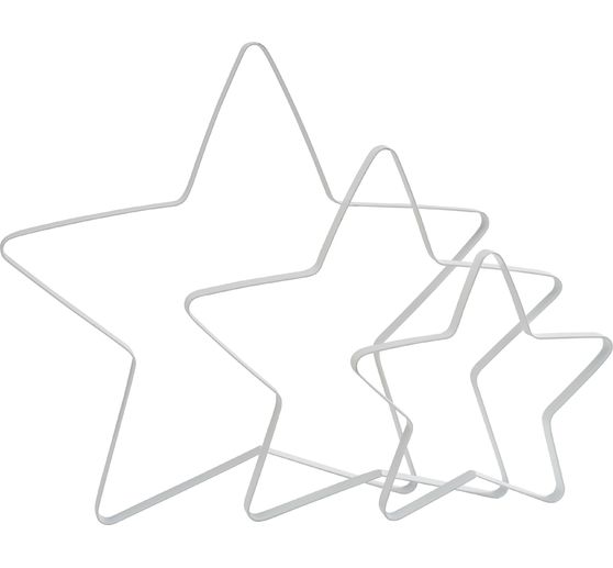 Metallring Stern "Auri", Weiß