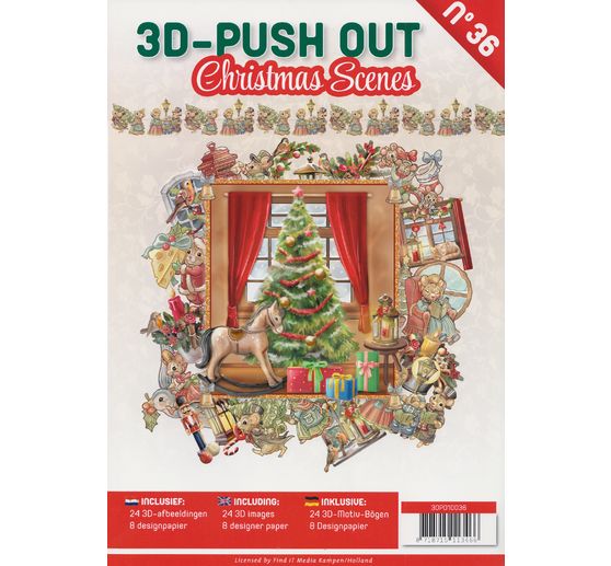 3D-Stanzbogenbuch "Christmas Scenes"