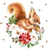 Serviette "Süßes Eichhörnchen"