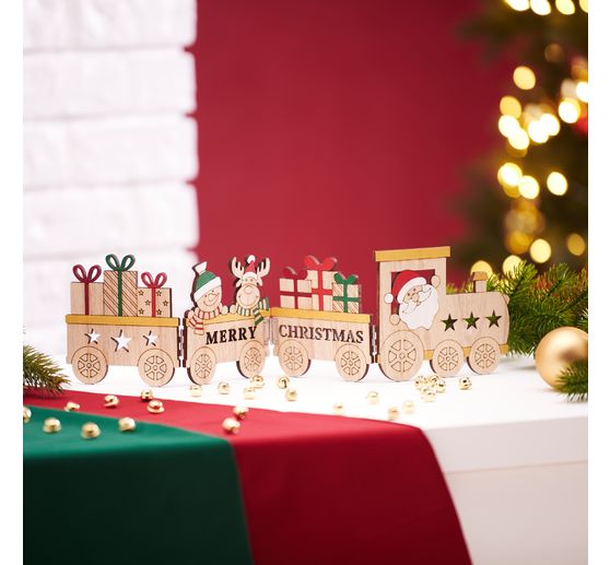 VBS Wooden silhouette "Christmas train"