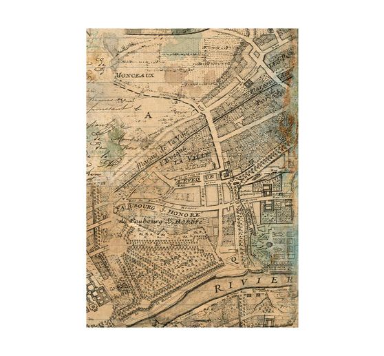 Motif straw silk Backgrounds "Around the World", set of 8