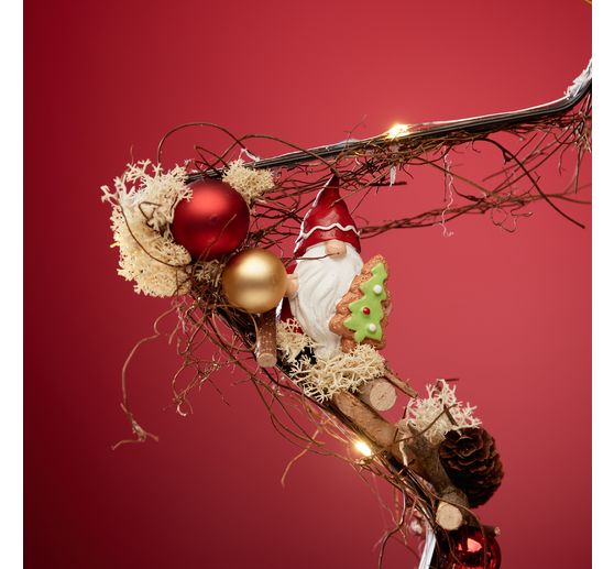 Weihnachtskugeln aus Glas am Draht