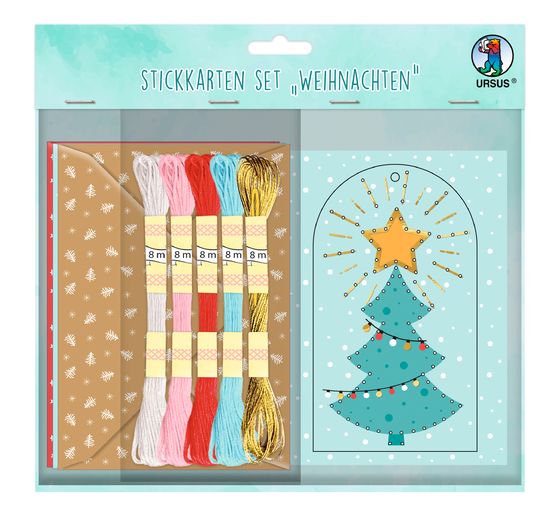 Embroidery card set "Christmas"