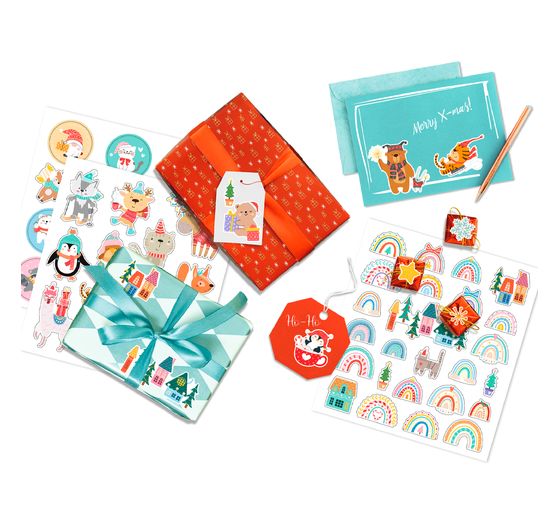 Glitzersticker-Set "Weihnachten"