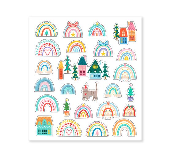 Glitzersticker-Set "Weihnachten"