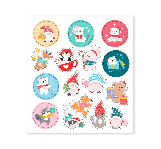 Glitzersticker-Set "Weihnachten"
