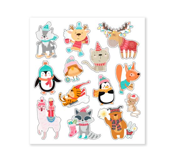 Glitzersticker-Set "Weihnachten"