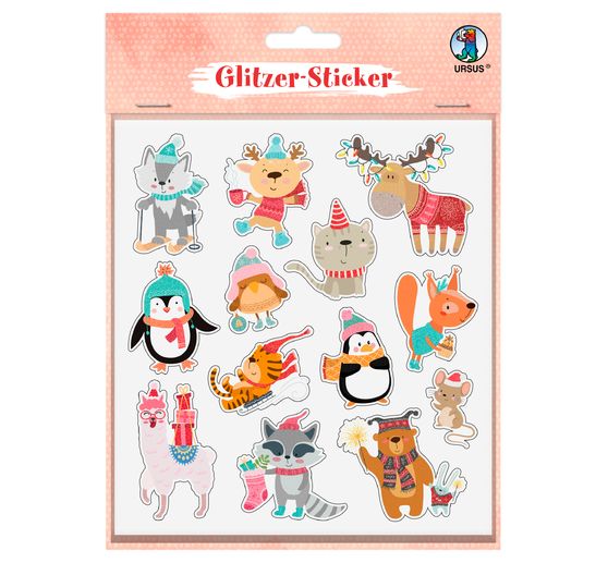 Glitzersticker-Set "Weihnachten"