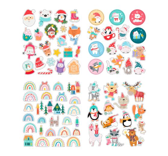 Glitzersticker-Set "Weihnachten"