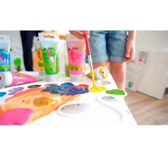 KREUL Kids Art Kinder-Künstlerfarbe, 8 x 20 ml