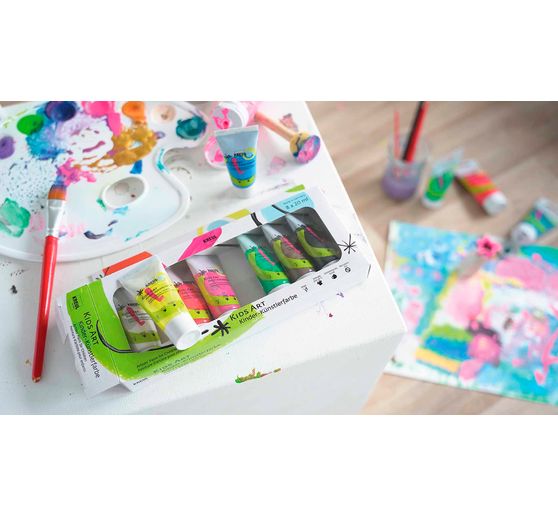 KREUL Kids Art Kinder-Künstlerfarbe, 8 x 20 ml