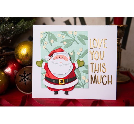 Sizzix Thinlits Stanzschablone "Santa Greetings Colorize by Tim Holtz"