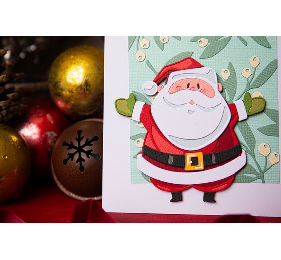 Sizzix Thinlits Stanzschablone "Santa Greetings Colorize by Tim Holtz"