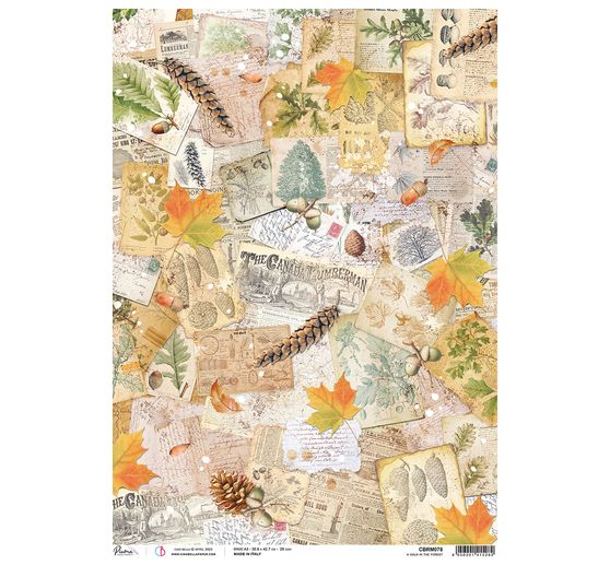 Motif straw silk paper "Autumn mood"