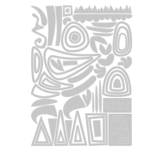 Sizzix Thinlits punching template "Infinite Doodles #1"