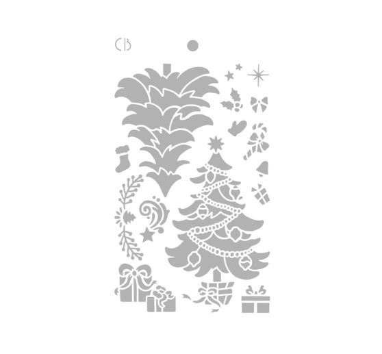 Stencil "Christmas tree"
