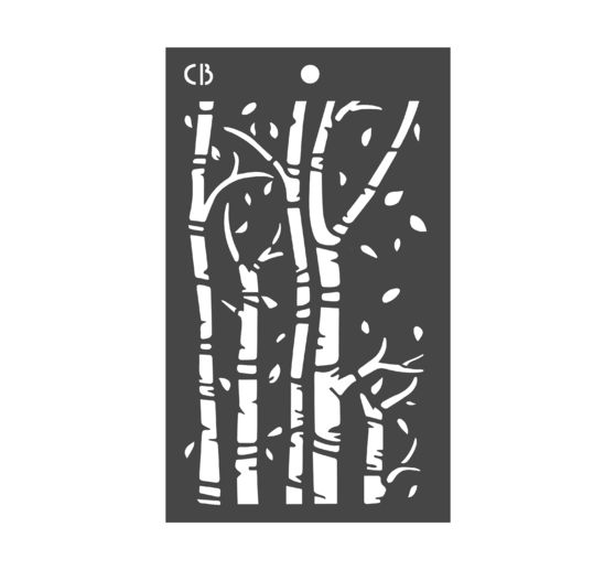 Stencil "Birch trees"