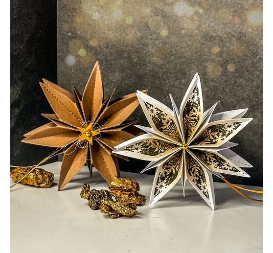Silikonstempel für Faltstern Mittel "Christmas"