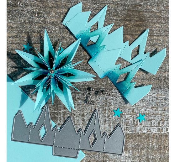 Punching template folding star "Classic"