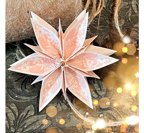 Silikonstempel für Faltstern Klein "Christmas"