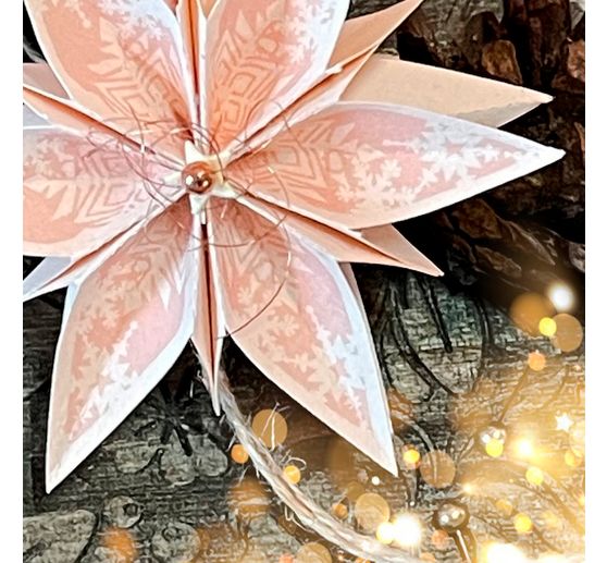 Silikonstempel für Faltstern Groß "Christmas"