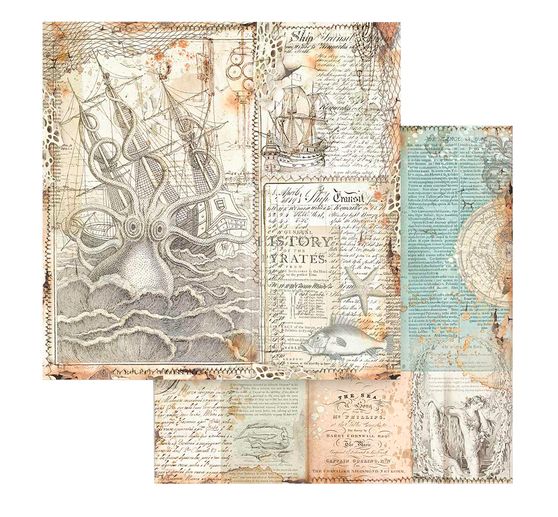 Scrapbook block "Songs of the Sea - Backgrounds"