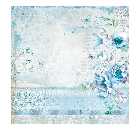 Stoffpaket "Blue and Roseland"