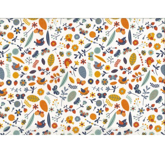 Fabric package patchy "Birds and butterflies"