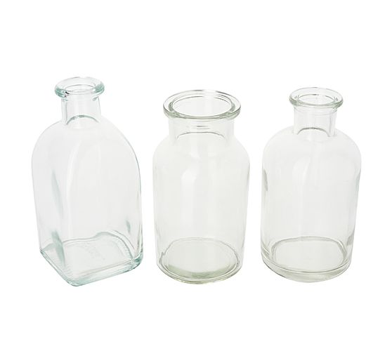Drahtkorb mit 6 Glasflaschen