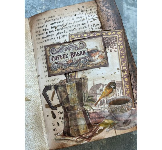 Motiv-Strohseide Backgrounds "Coffee and Chocolate"