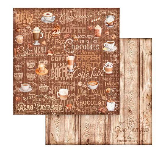 Scrapbook-Block "Coffee and Chocolate - Backgrounds"