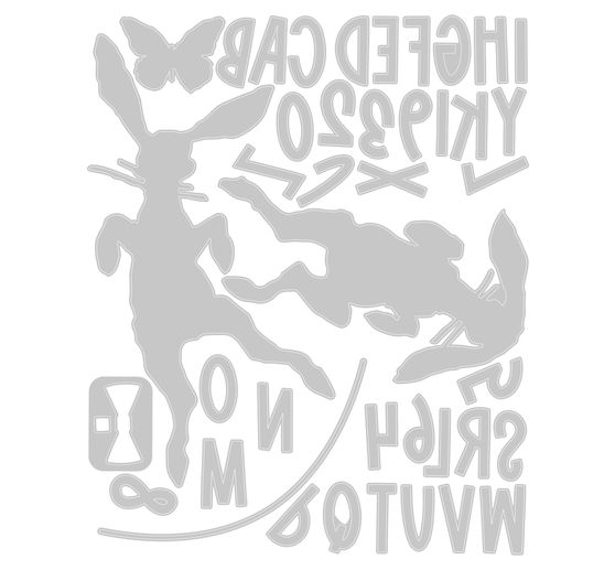 Sizzix Thinlits Stanzschablone "Hippity Hop by Tim Holtz"