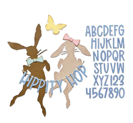 Sizzix Thinlits Punching template "Hippity Hop by Tim Holtz"