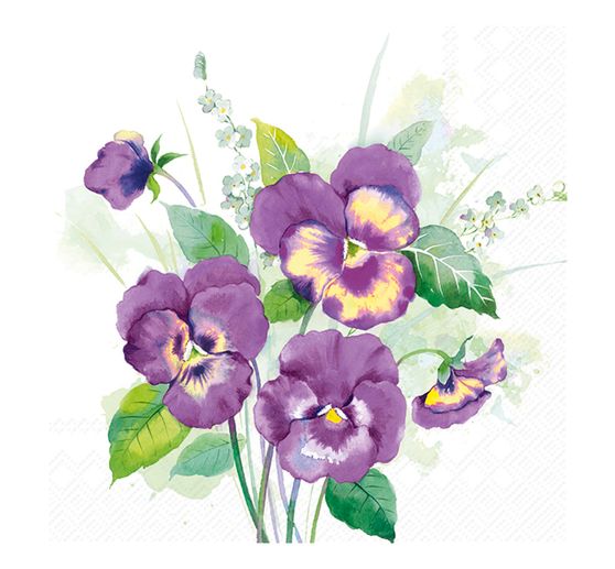 Napkin "Pansy bouquet"
