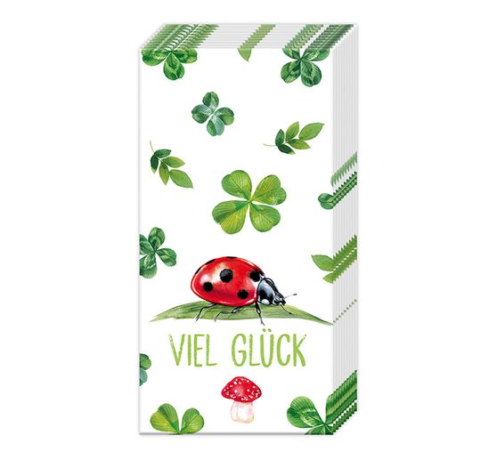 Paper handkerchiefs "Viel Glück"