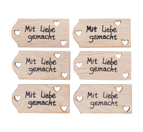 Scatter decorations "Mit Liebe gemacht"