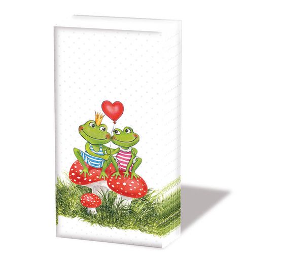 Paper handkerchiefs "Frog couple"
