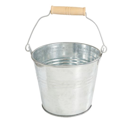Zinc pot with handle