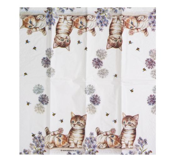 Paper handkerchiefs "Cats and bees"